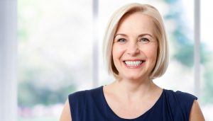 Older woman with attractive smile