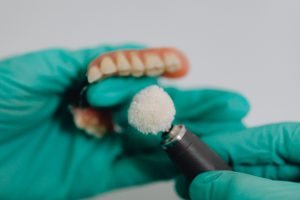 Dental lab fixing partial denture